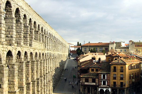 Roman Aquaduct. Segovia,Spain